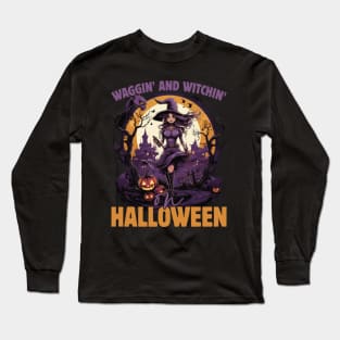 Creepin' It Real with Dog Witches Long Sleeve T-Shirt